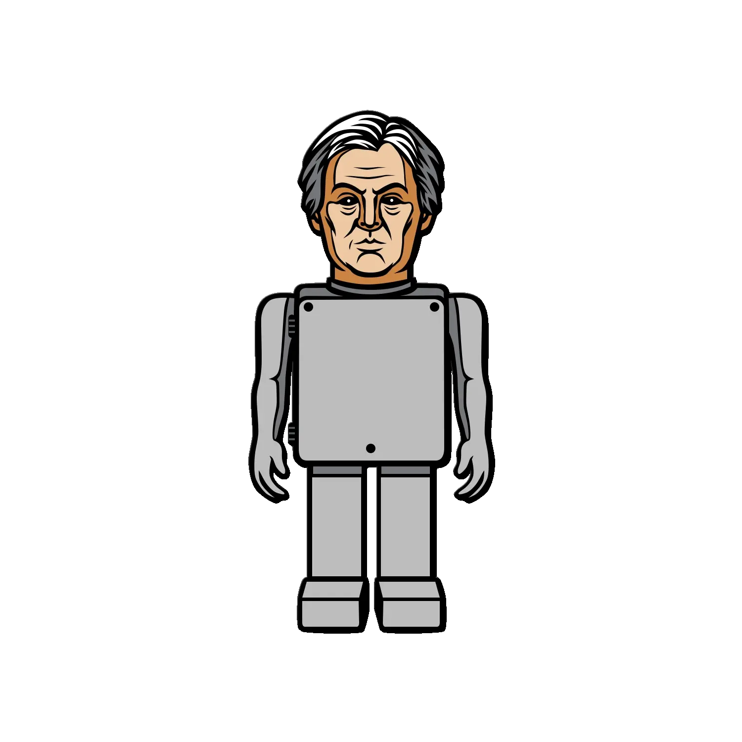 Asylum [Herbert Lom Robot] Enamel Pin - Image 2