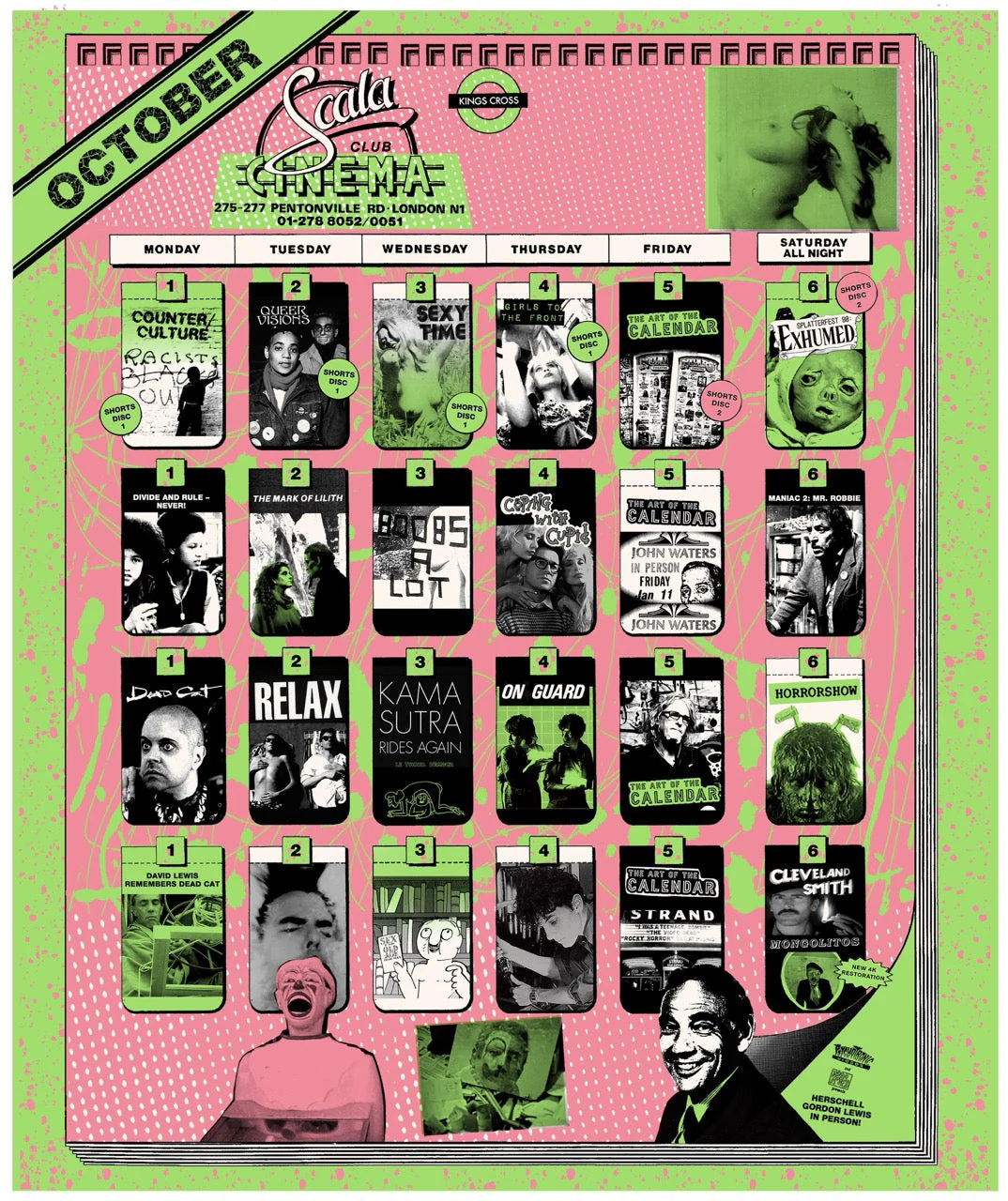 Scala!!! or, The Incredibly Strange Rise and Fall of the World's Wildest Cinema and How It Influenced a Mixed-up Generation of Weirdos and Misfits [3-Disc Blu-ray w/Slipcase + Calendar Insert + Membership Card] - Image 4