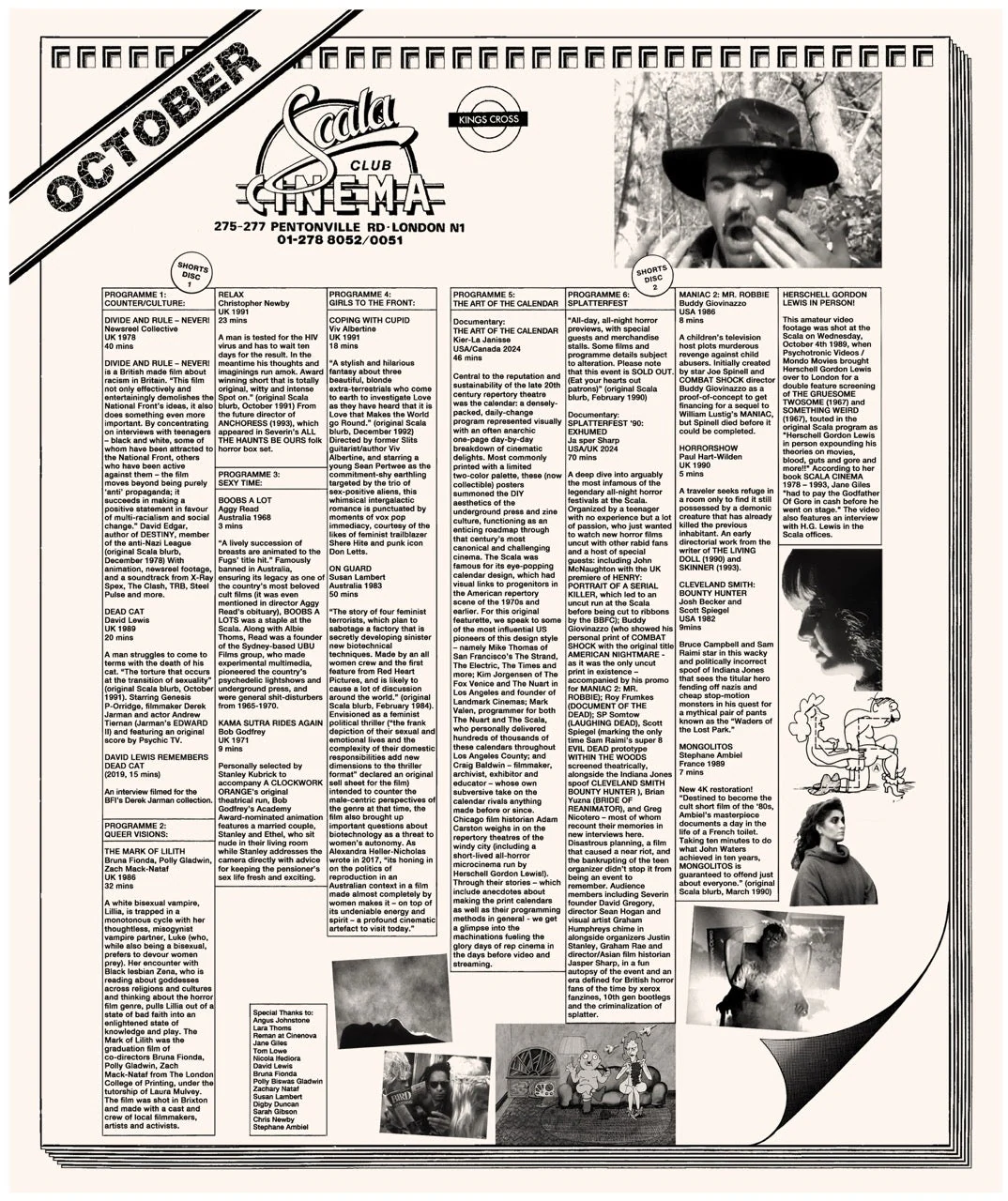 Scala!!! or, The Incredibly Strange Rise and Fall of the World's Wildest Cinema and How It Influenced a Mixed-up Generation of Weirdos and Misfits [3-Disc Blu-ray w/Slipcase + Calendar Insert + Membership Card] - Image 5